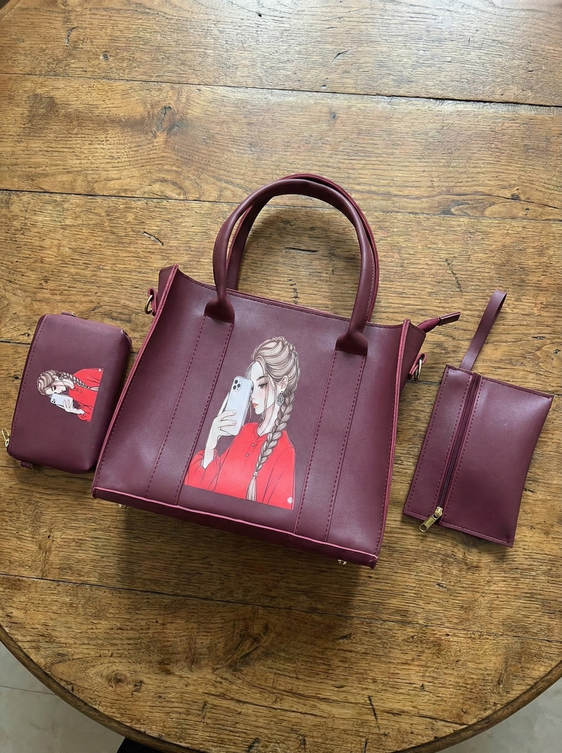 High Quality Trendy Bags with Wallets