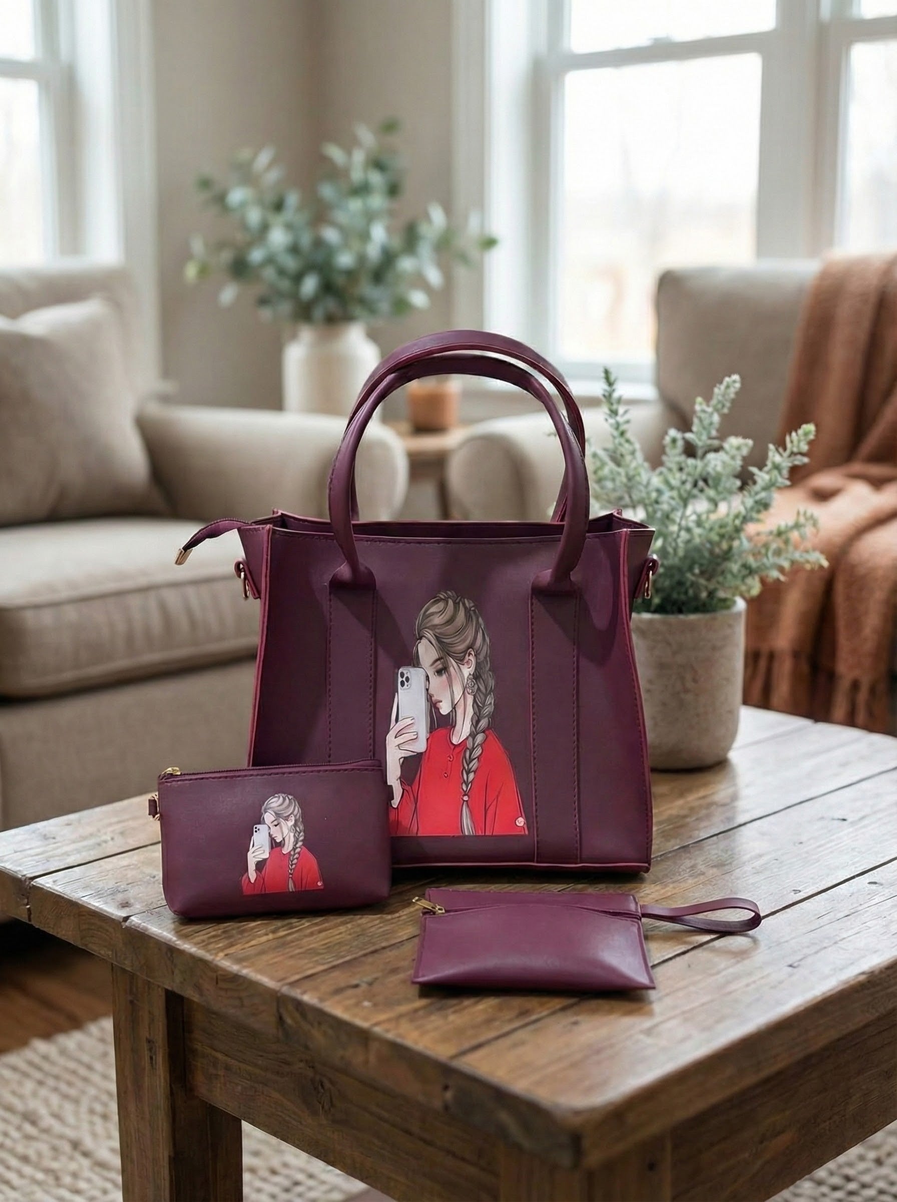 High Quality Trendy Bags with Wallets